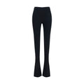 Black Viscose Flared Pants