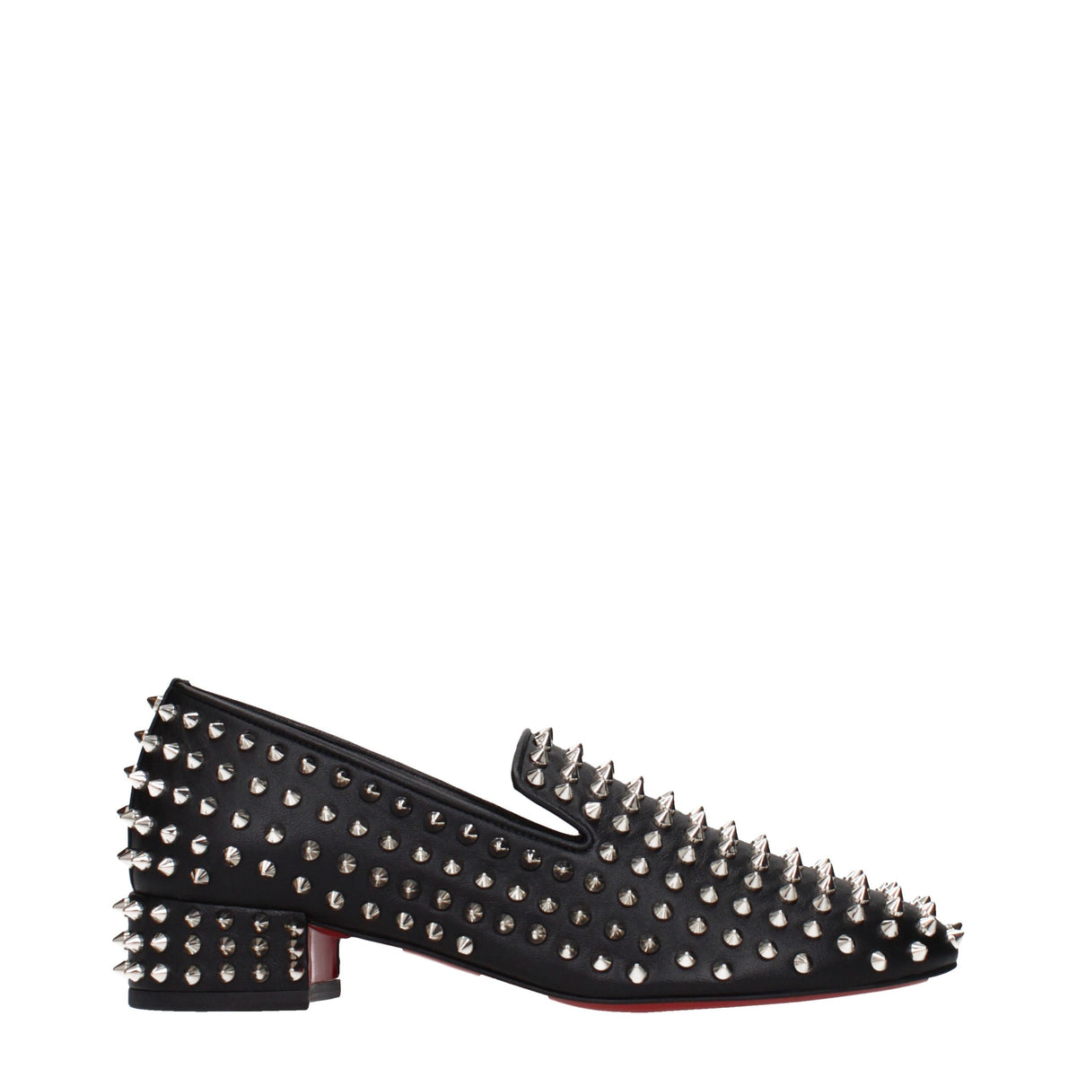 Black Leather Slip-On Loafers