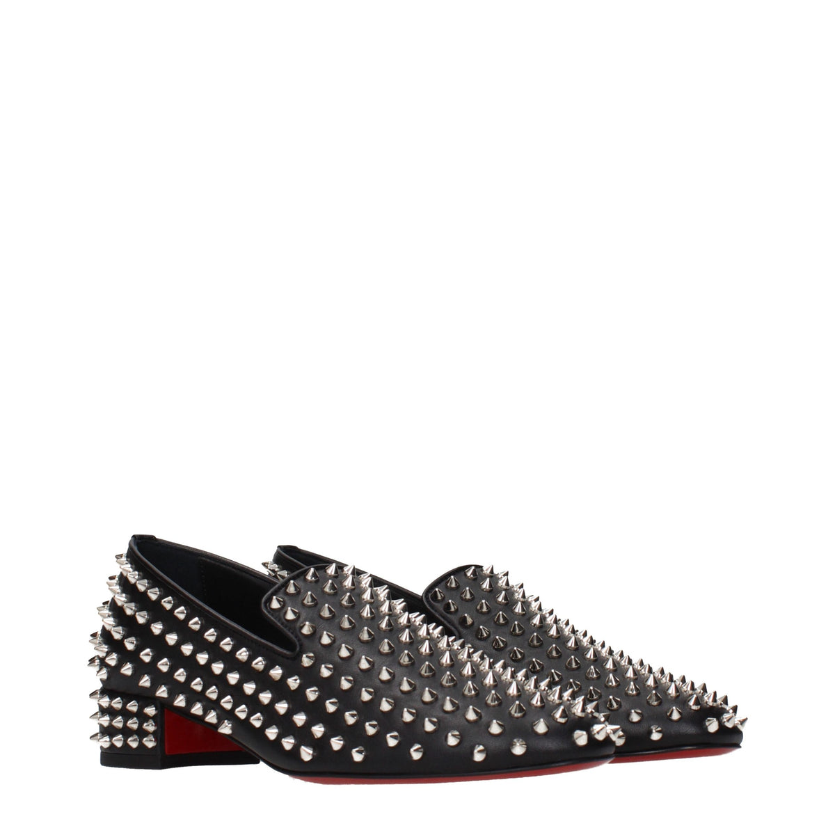 Black Leather Slip-On Loafers