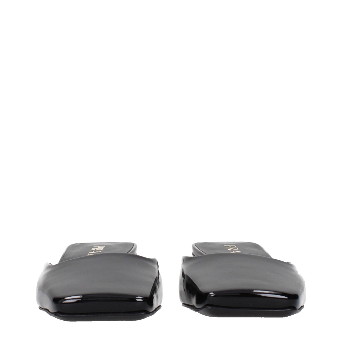 Black Leather Flat Sandals
