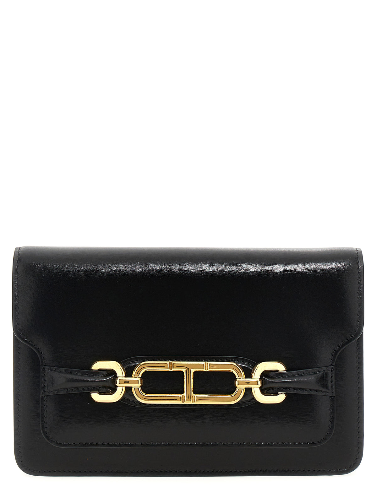Black Leather Crossbody Bag