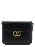 Black Calfskin Shoulder Bag