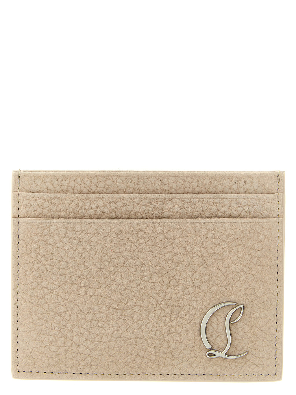 Beige Calfskin Cardholder