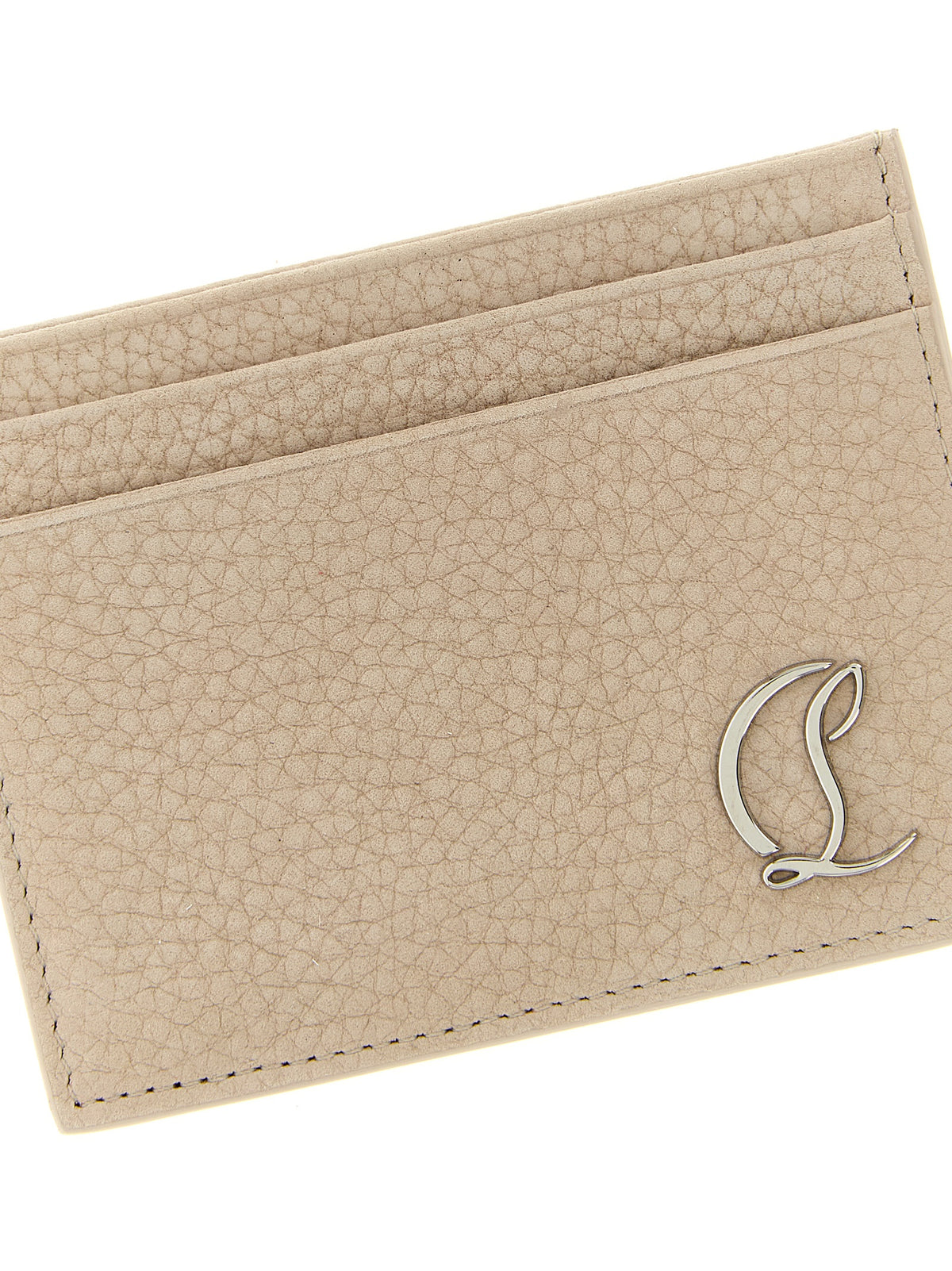 Beige Calfskin Cardholder