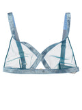 Blue Polyamide Bra