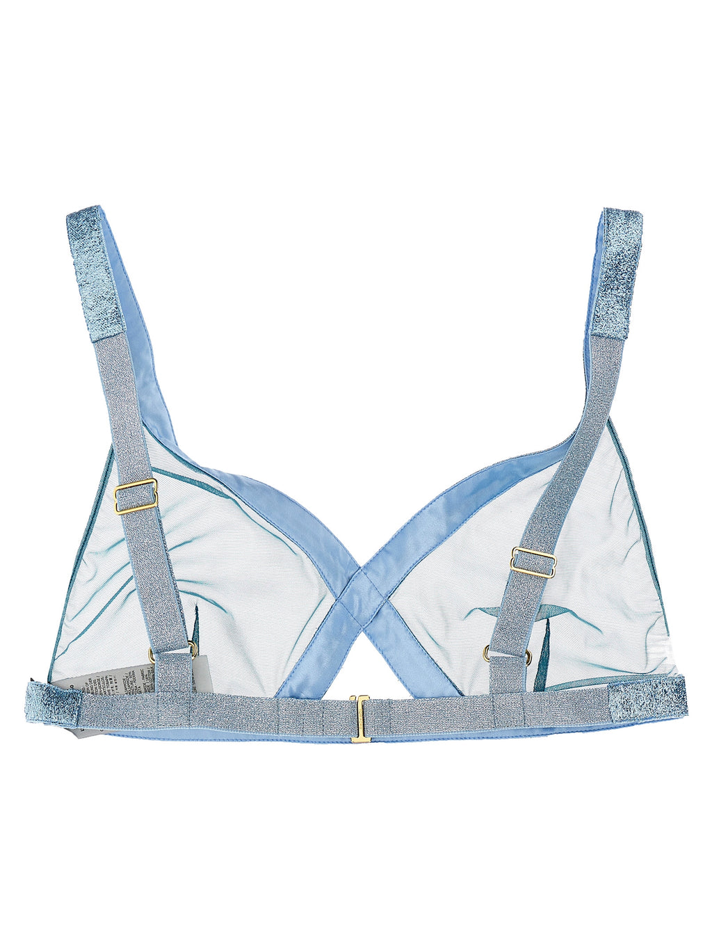 Blue Polyamide Bra