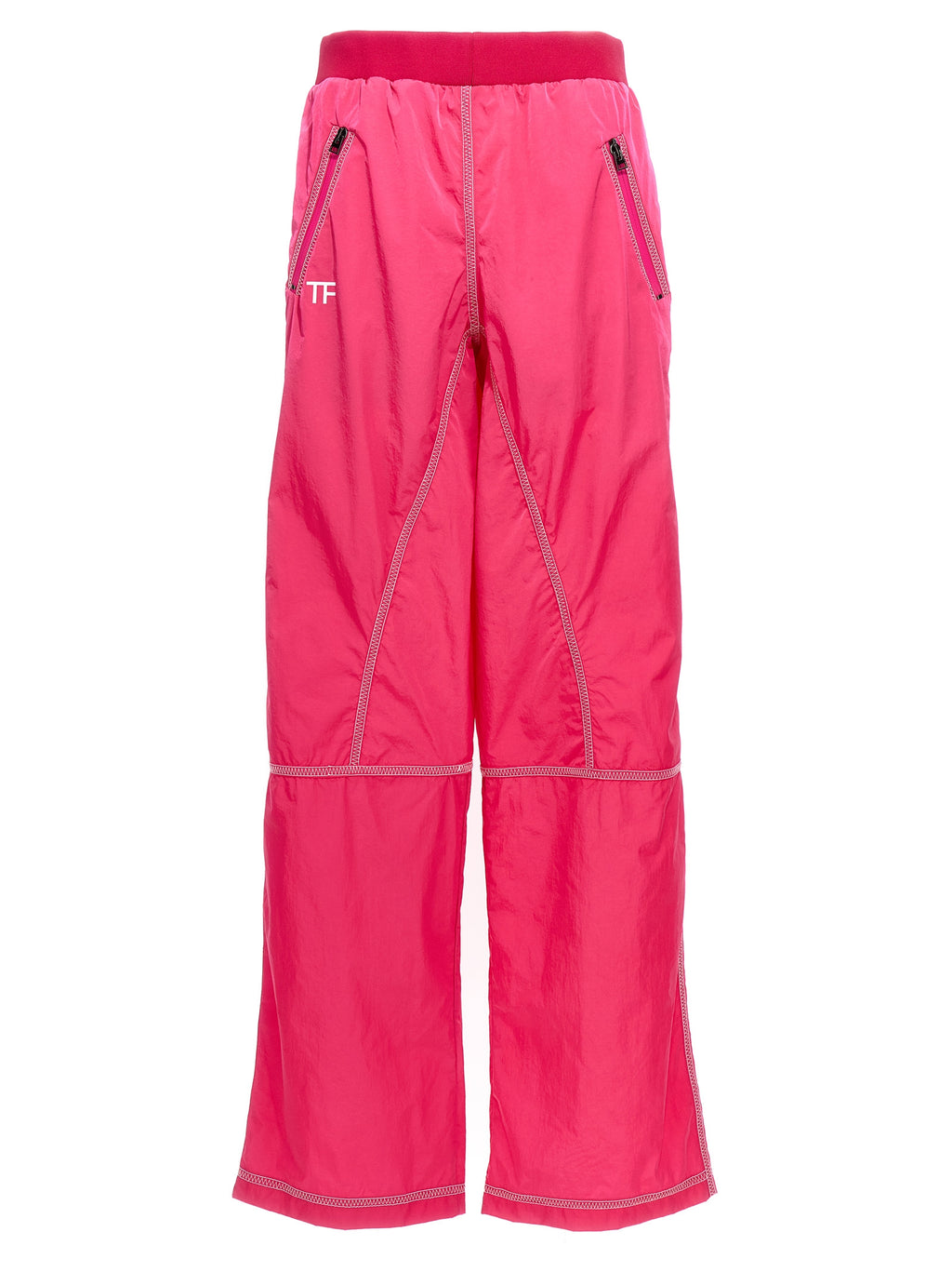 Fuchsia Polyamide Athletic Pants