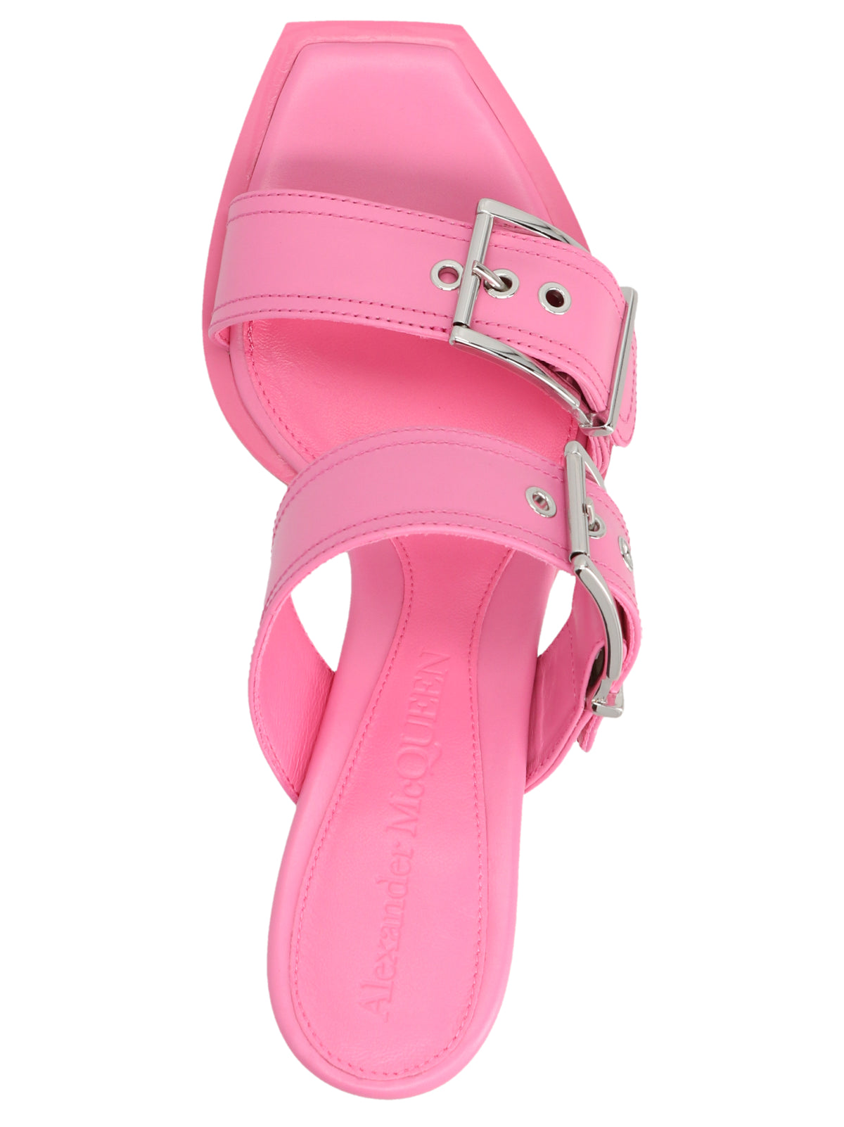 Multicolor Calfskin Stiletto Heel Sandals