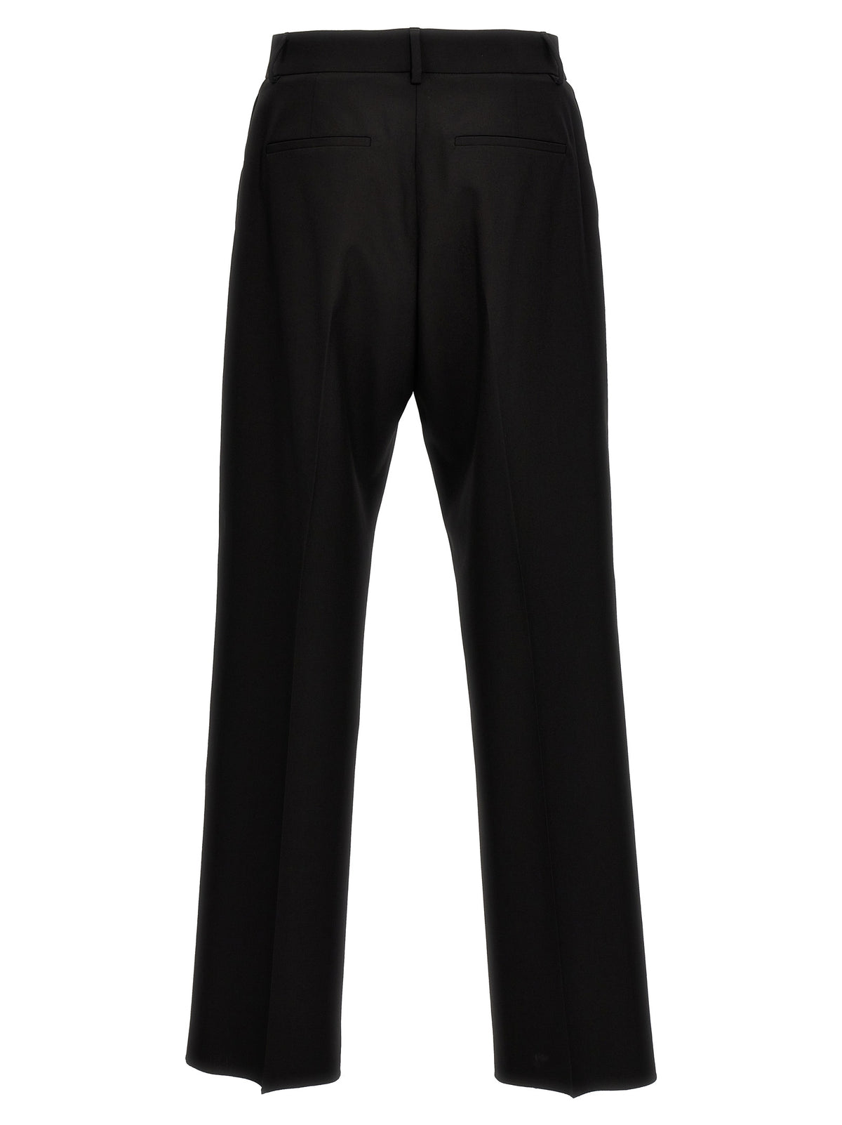 Black Virgin Wool Dress Pants
