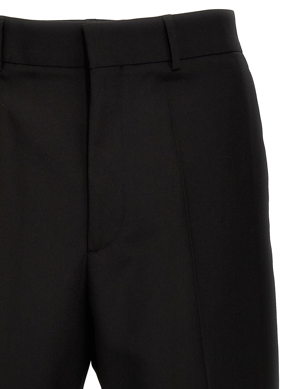 Black Virgin Wool Dress Pants