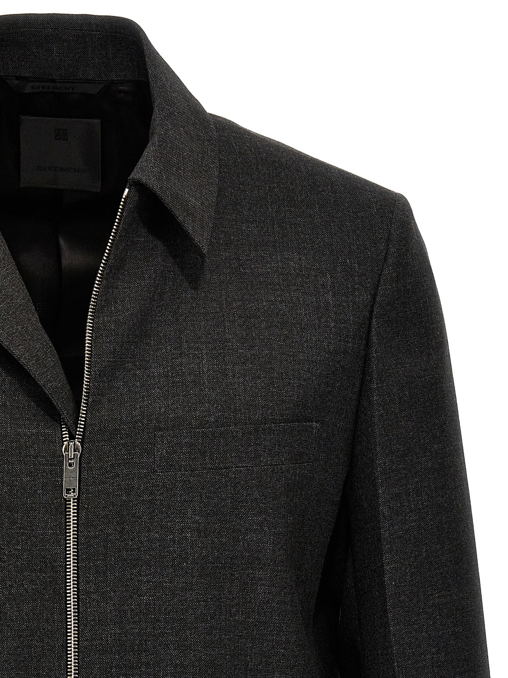Gray Virgin Wool Jacket