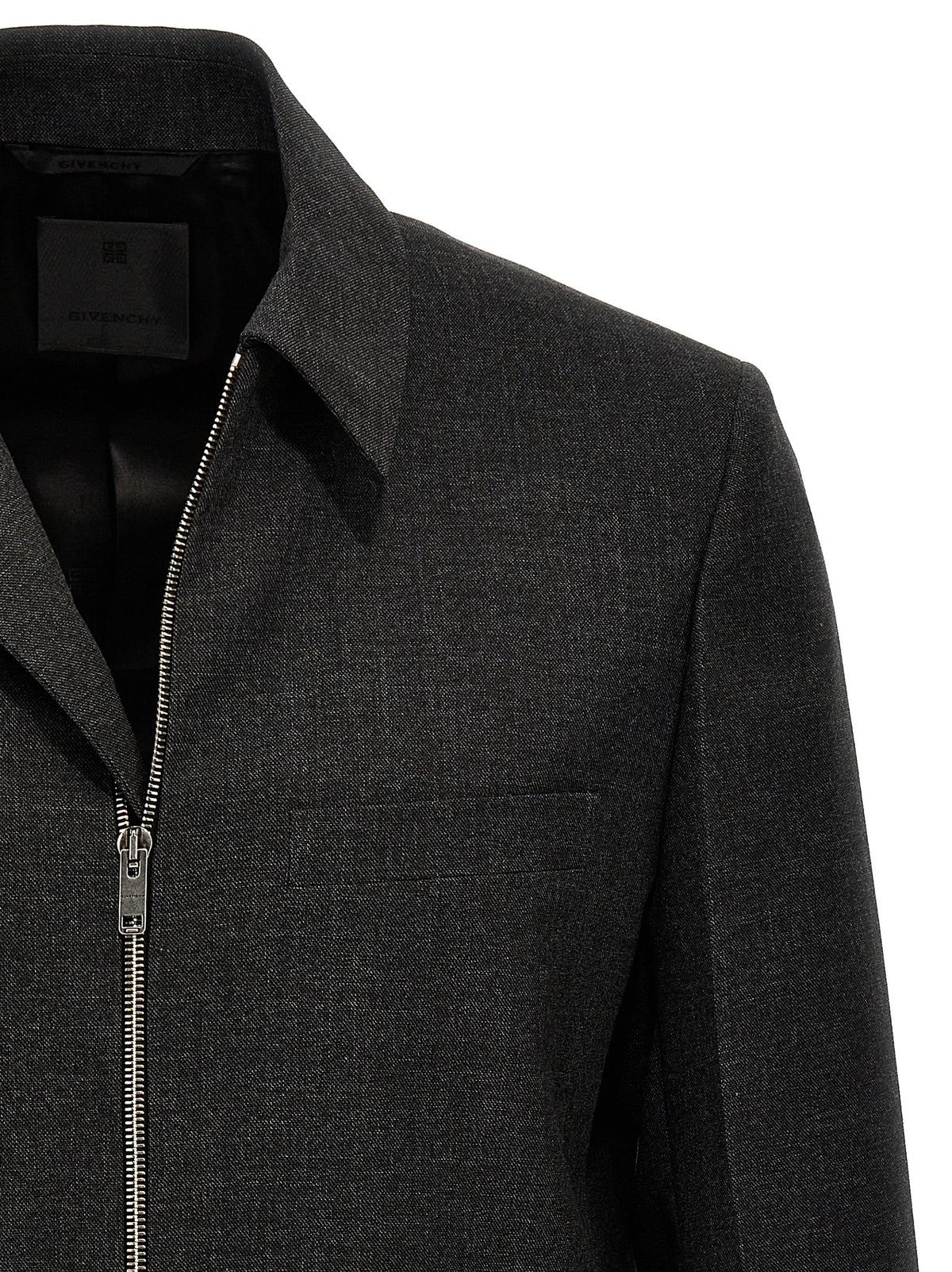 Gray Virgin Wool Jacket