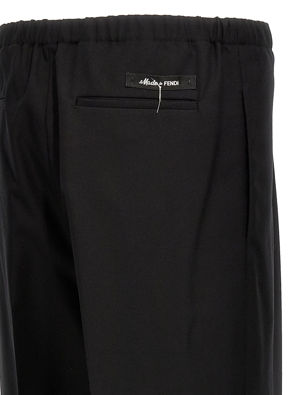 Black Virgin Wool Dress Pants