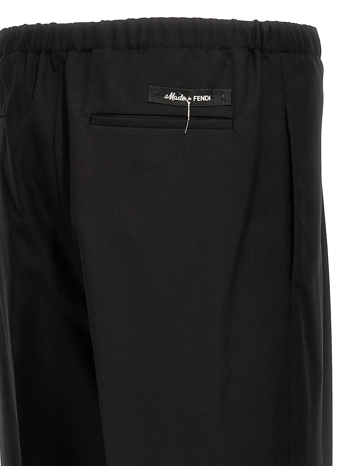 Black Virgin Wool Dress Pants
