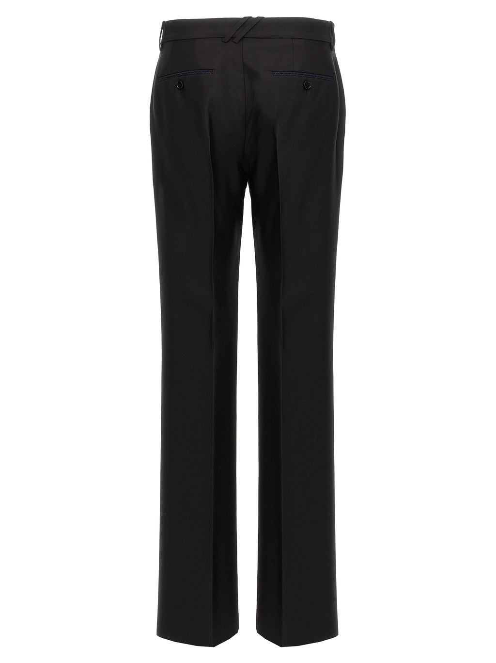 Black Virgin Wool Dress Pants