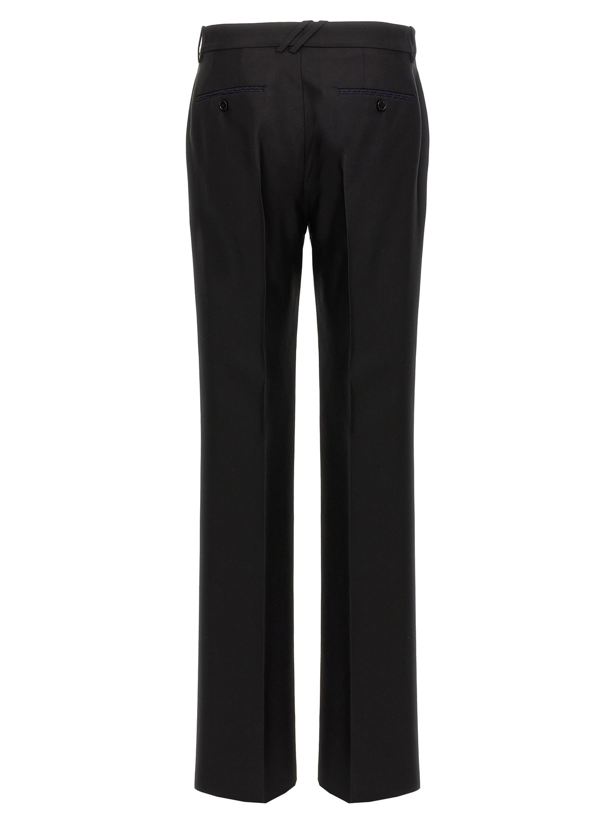 Black Virgin Wool Dress Pants