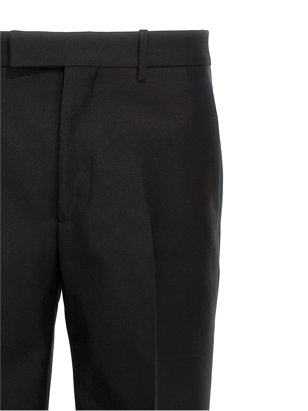 Black Virgin Wool Dress Pants