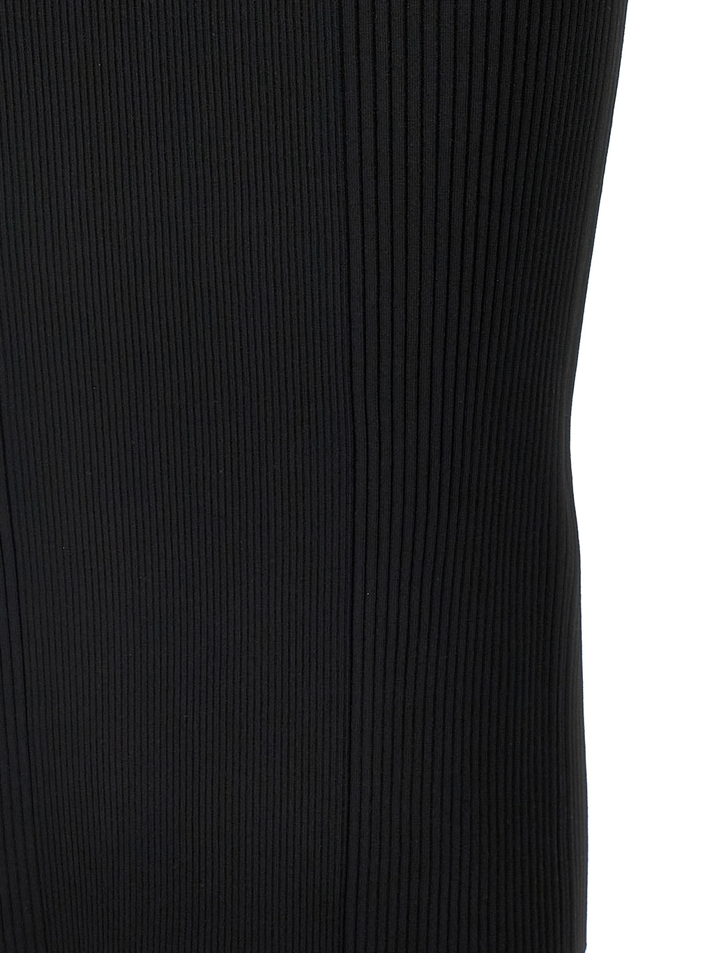 Black Viscose Midi Dress