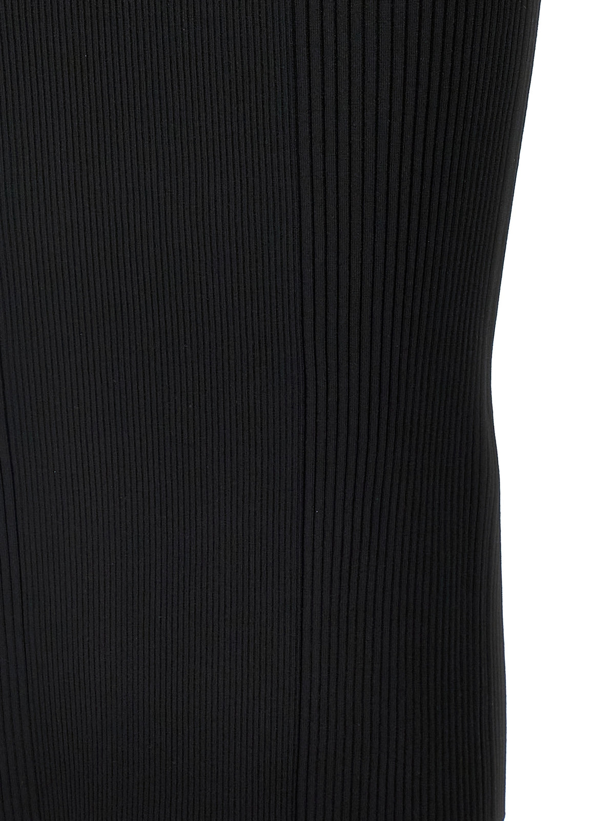 Black Viscose Midi Dress
