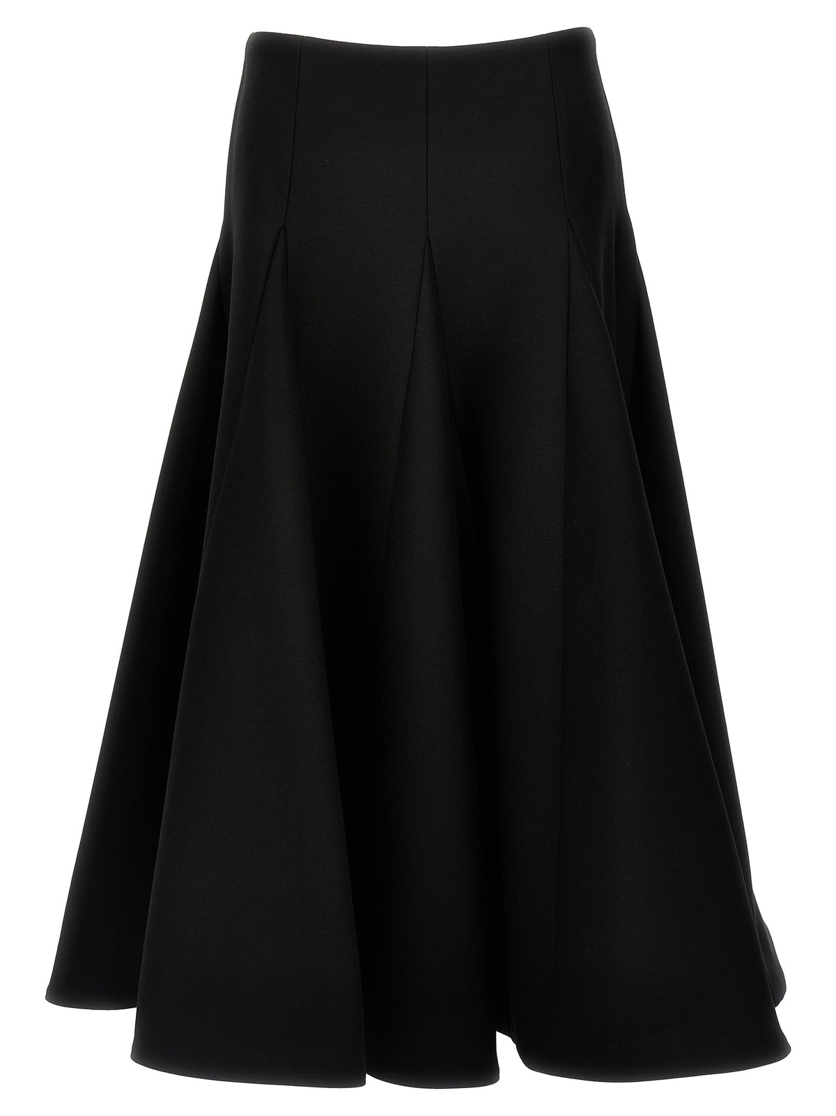 Black Virgin Wool Mini Skirt