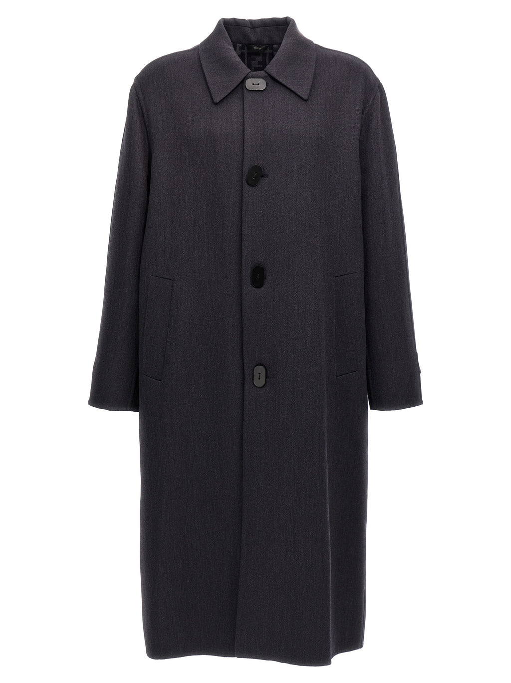 Blue Virgin Wool Coat