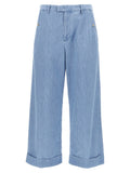 Blue Cotton Jeans Denim