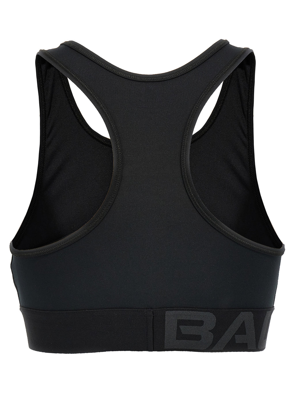 Black Polyester Sport Bra