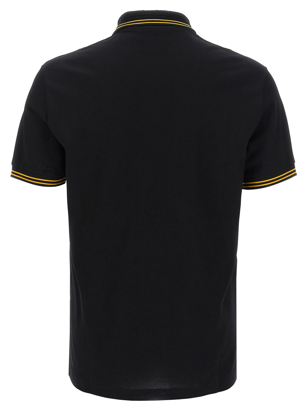 Black Cotton Polo Shirt