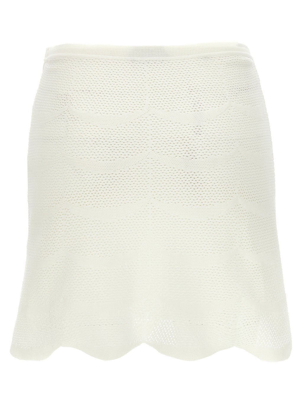 White Cotton Long Skirt