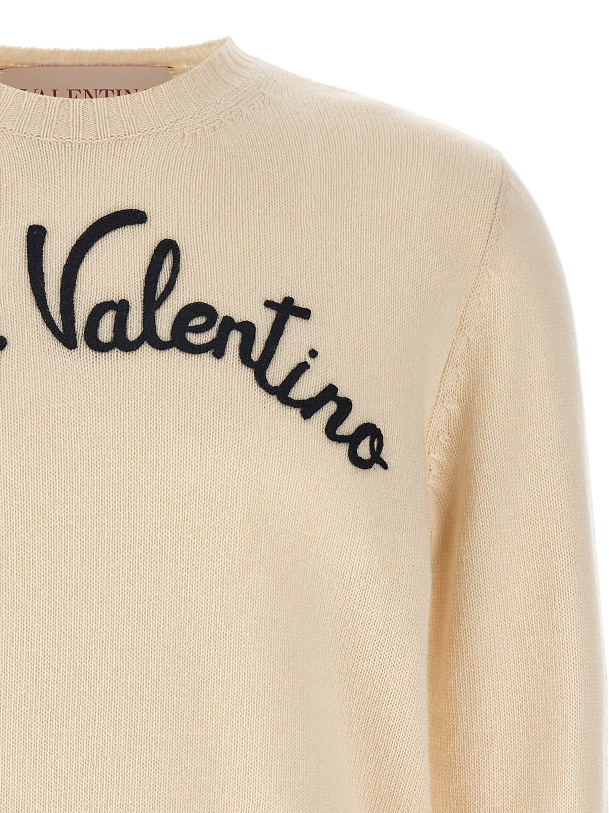 Beige Virgin Wool Cardigan