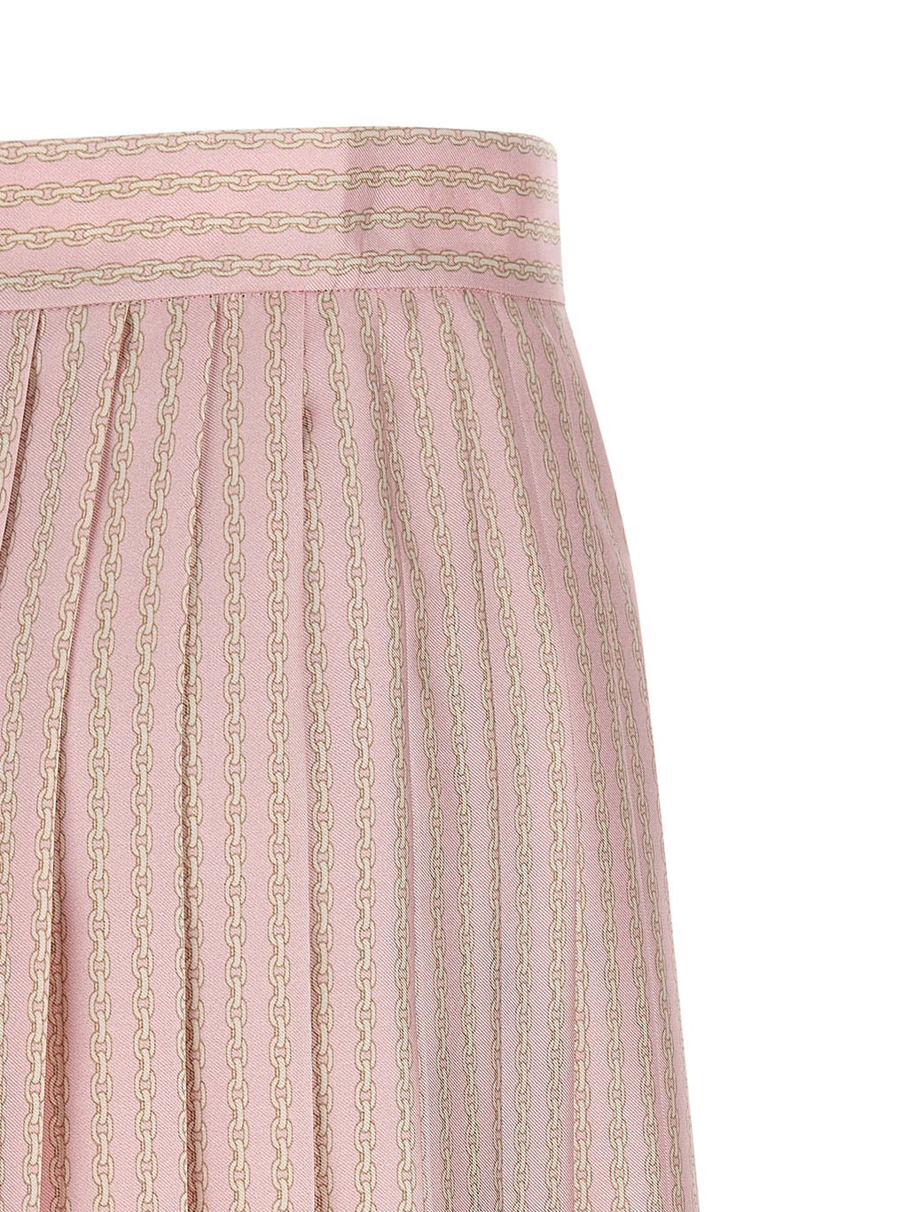 Multicolor Silk Long Skirt