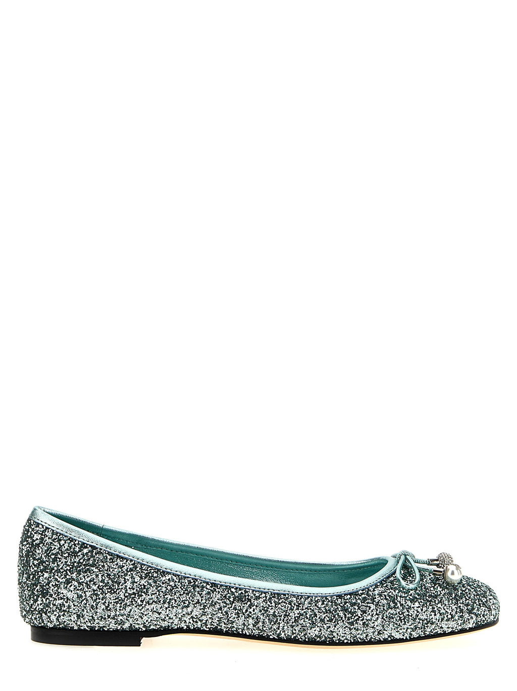 Bicolor Textile Ballet Flats