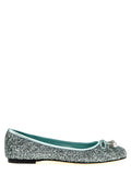 Bicolor Textile Ballet Flats