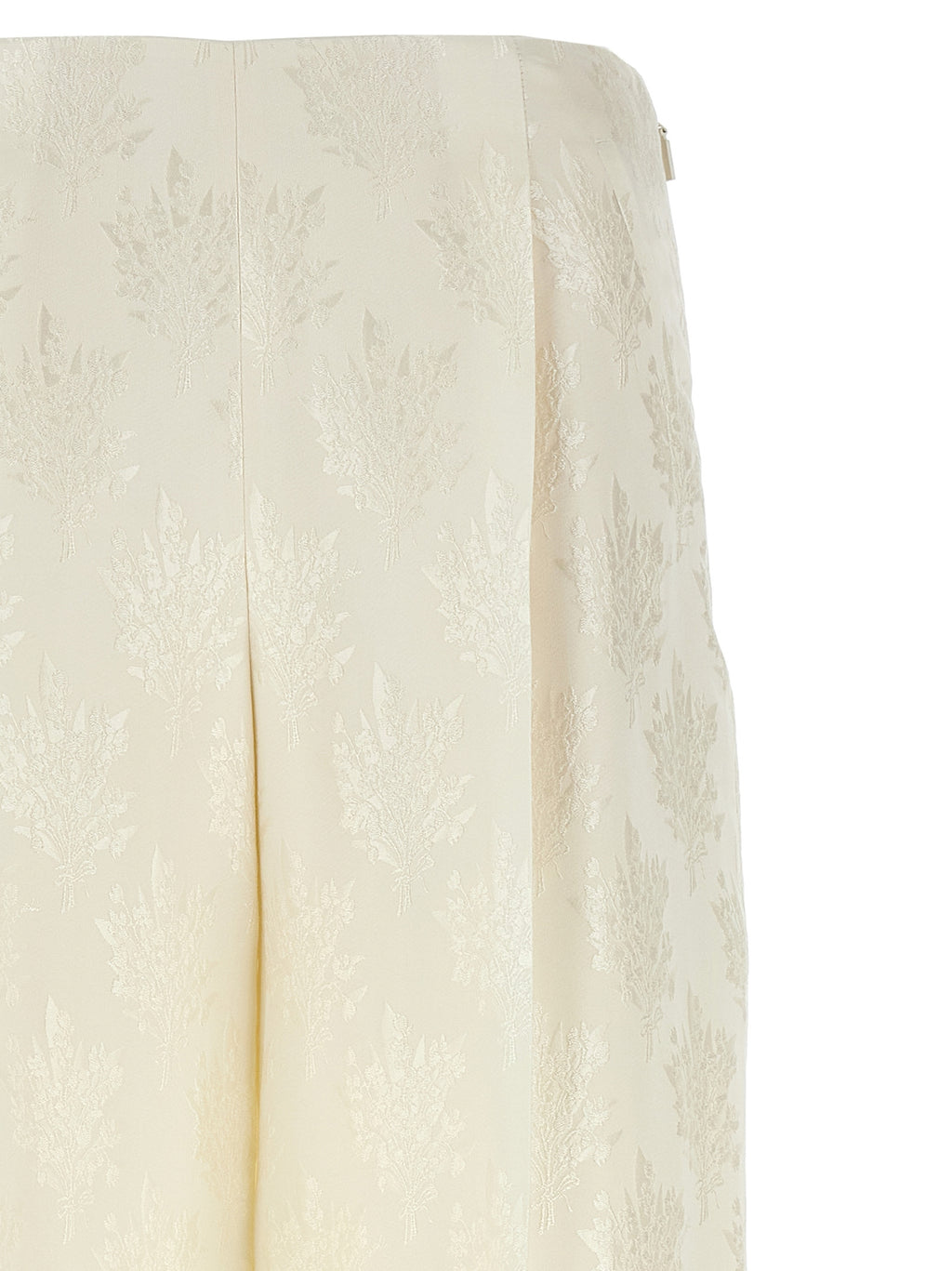 White Silk Casual Pants