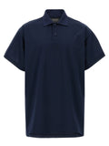 Blue Cotton Polo Shirt