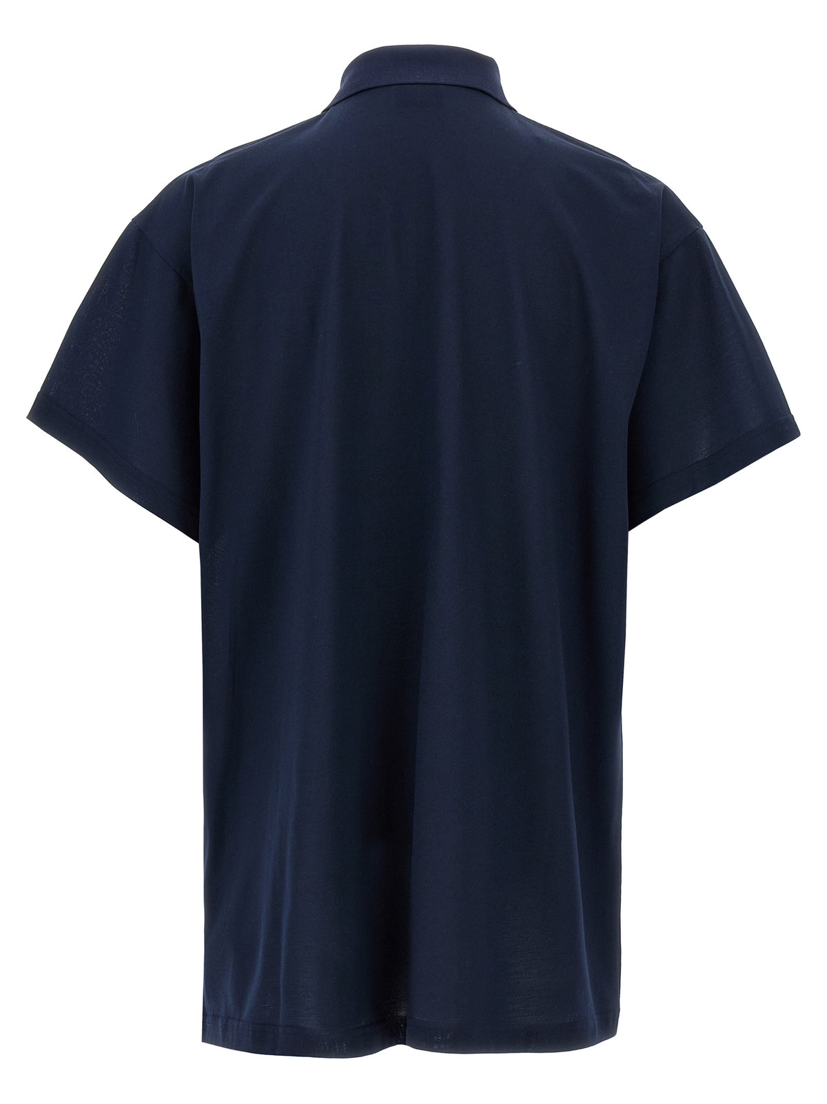 Blue Cotton Polo Shirt