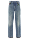 Blue Cotton Jeans Denim