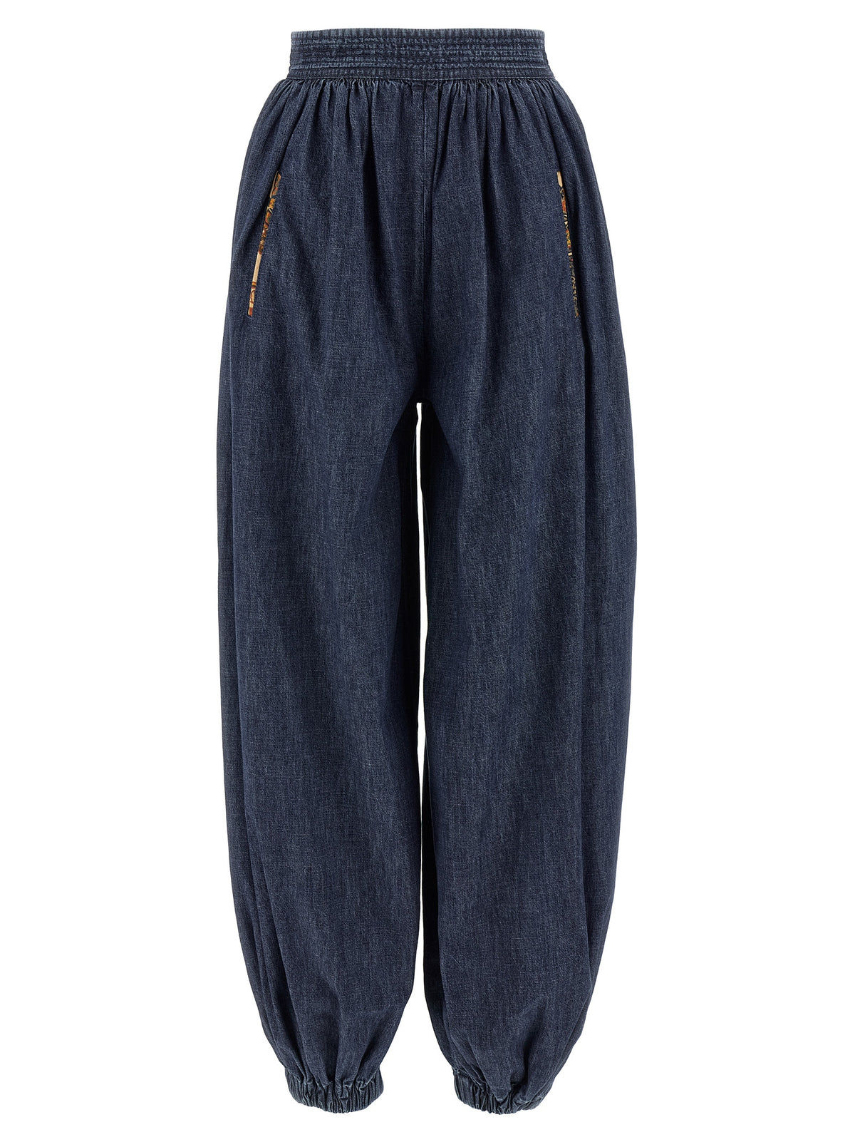 Blue Cotton Pants