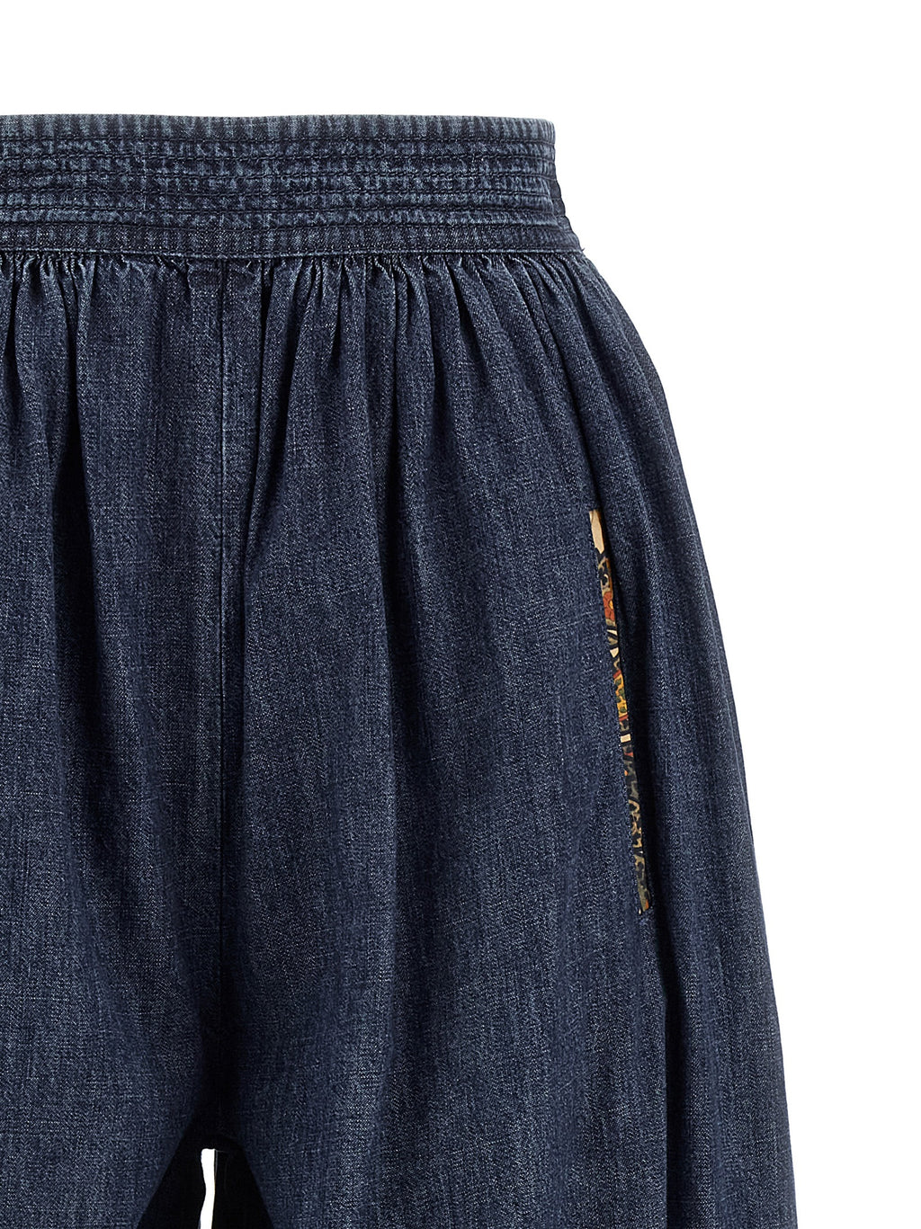 Blue Cotton Pants