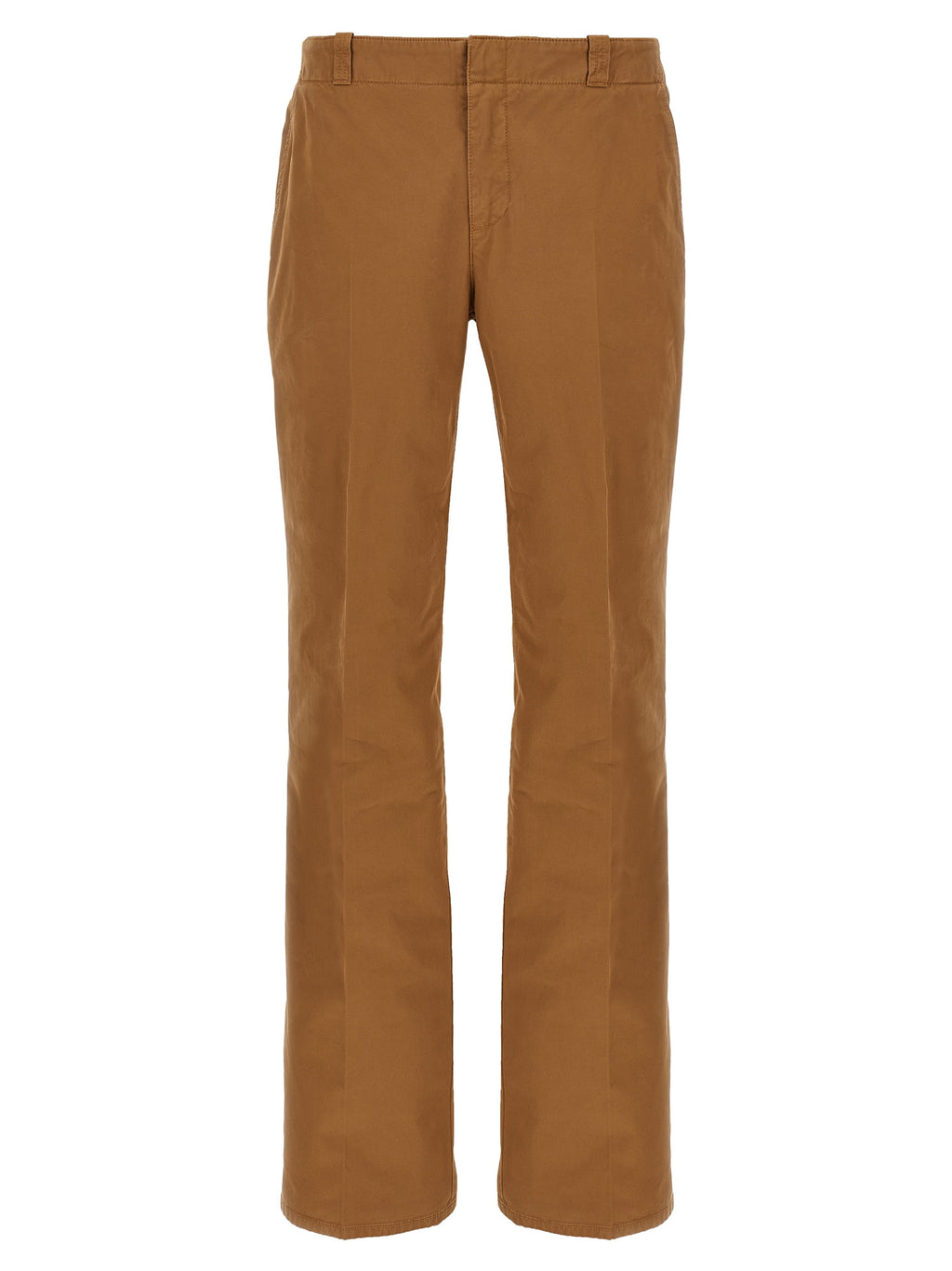 Brown Cotton Chino Pants