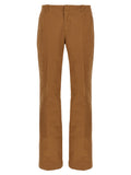 Brown Cotton Chino Pants