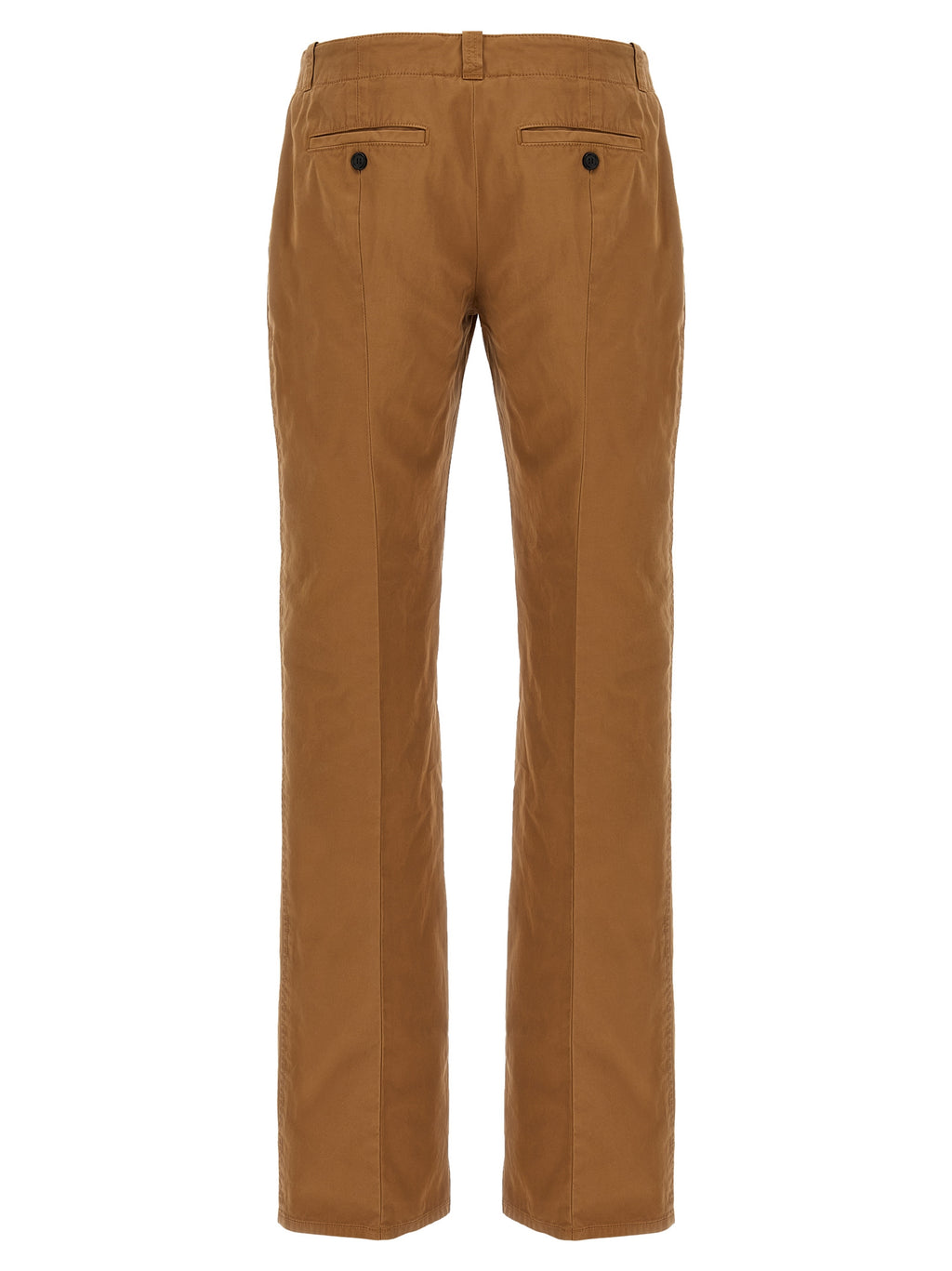 Brown Cotton Chino Pants