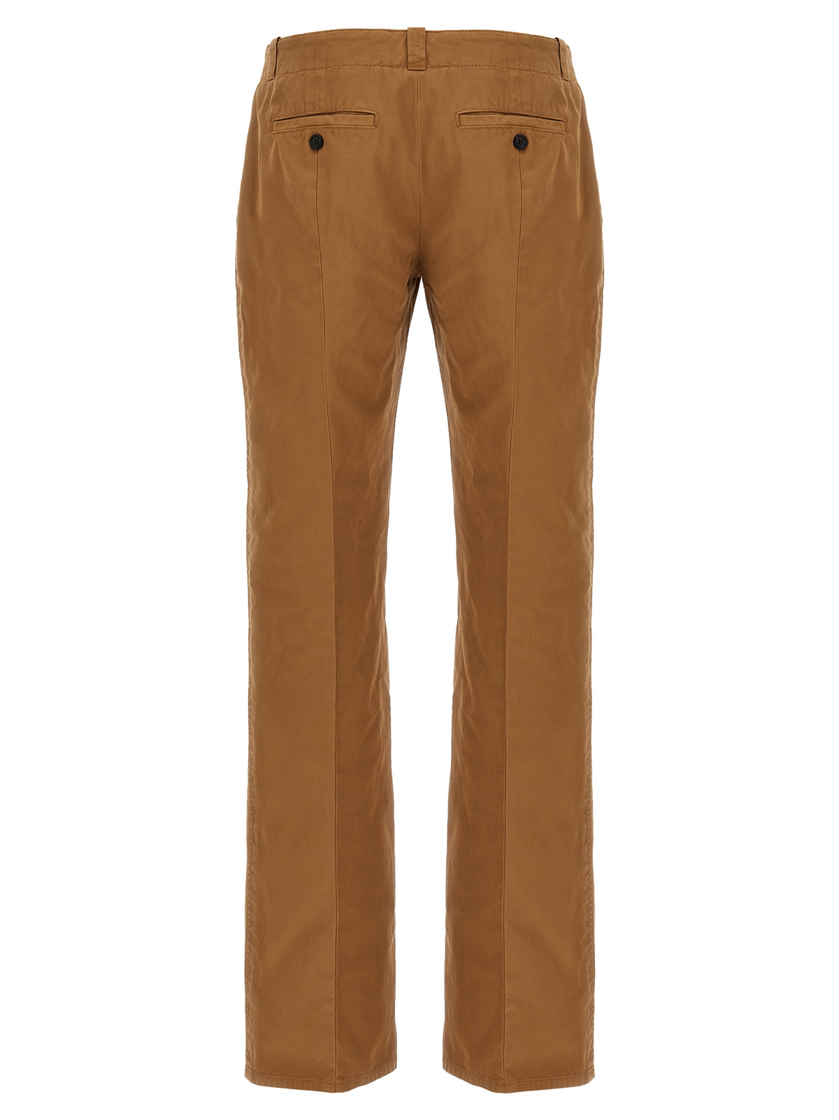 Brown Cotton Chino Pants