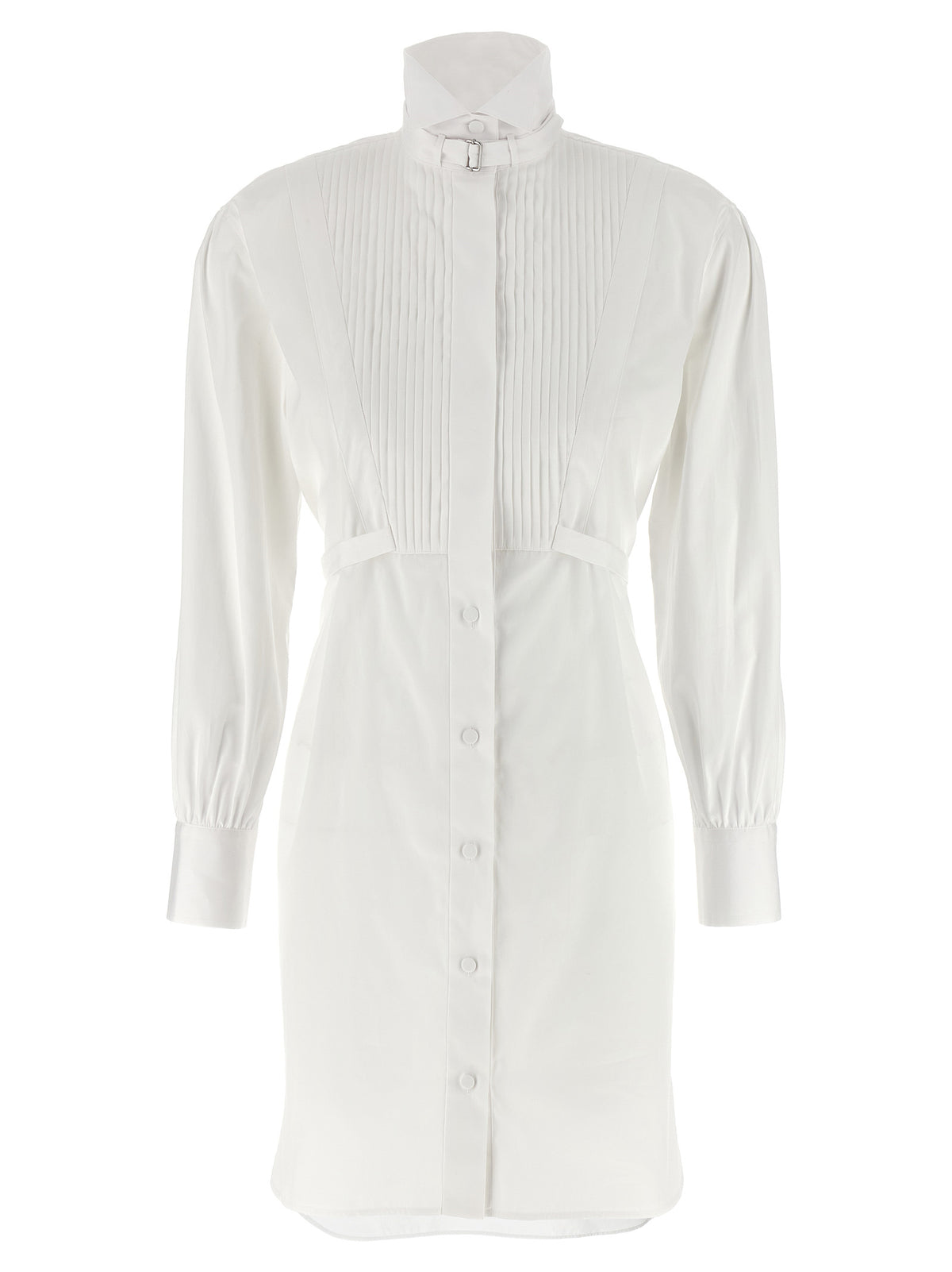 White Cotton Midi Dress