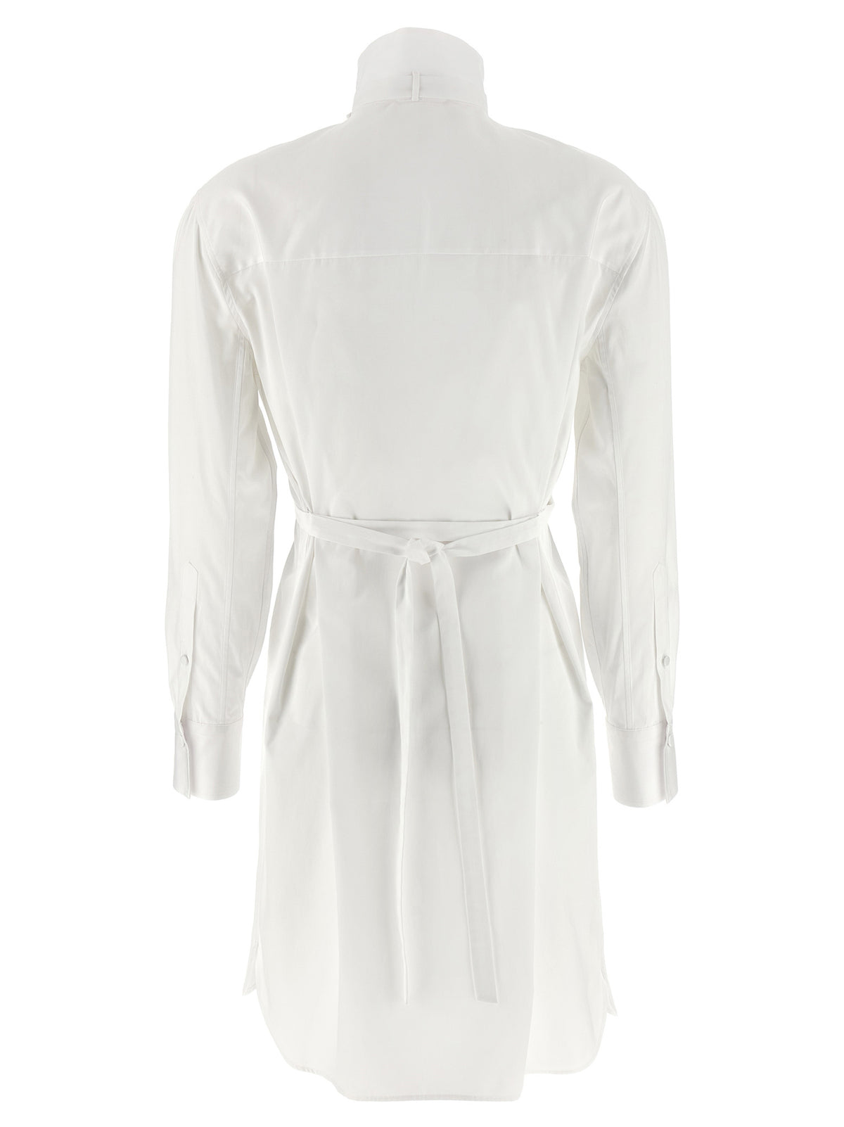 White Cotton Midi Dress