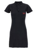 Black Cotton Short Dress