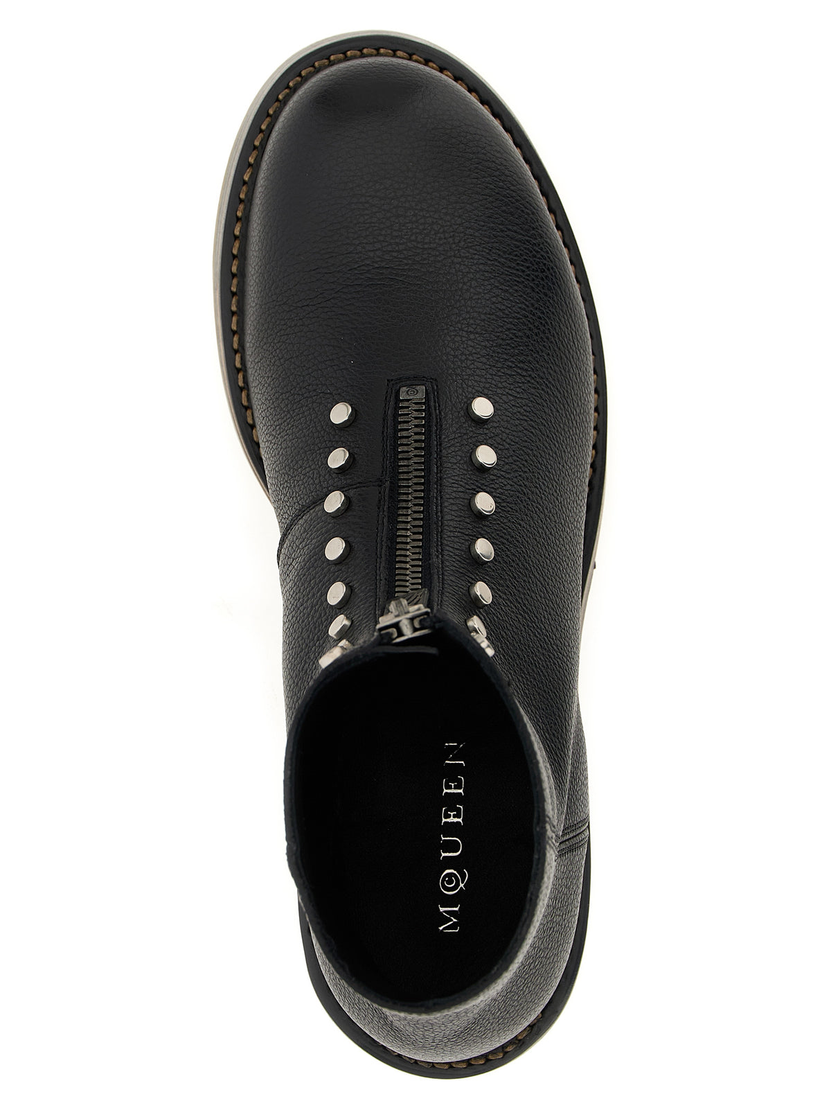 Black Calfskin Ankle Boots