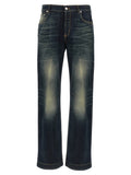 Blue Cotton Jeans Denim