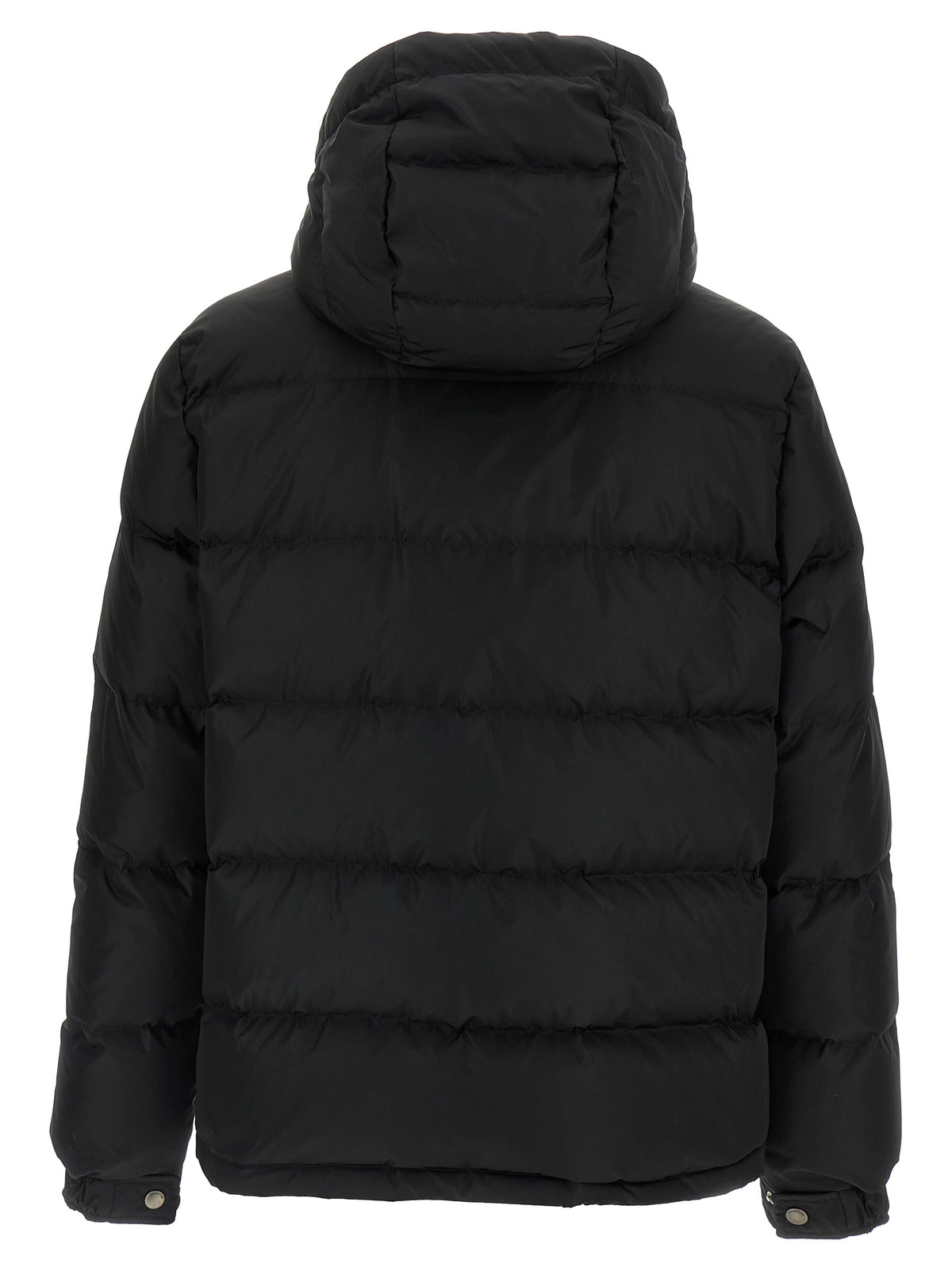 Black Polyamide Full-Length Jacket