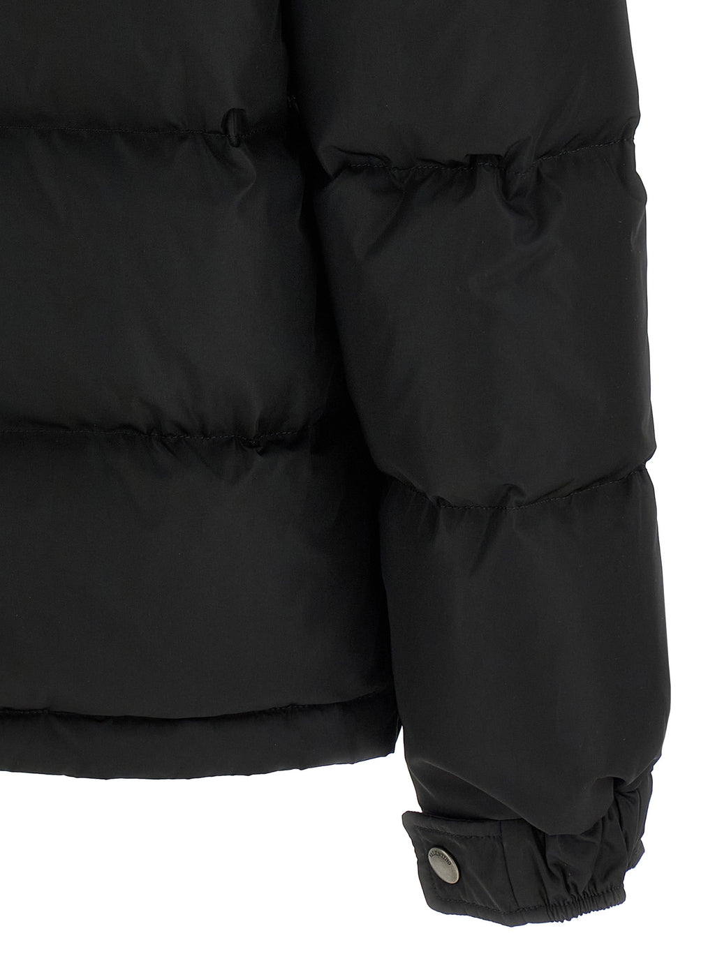 Black Polyamide Full-Length Jacket